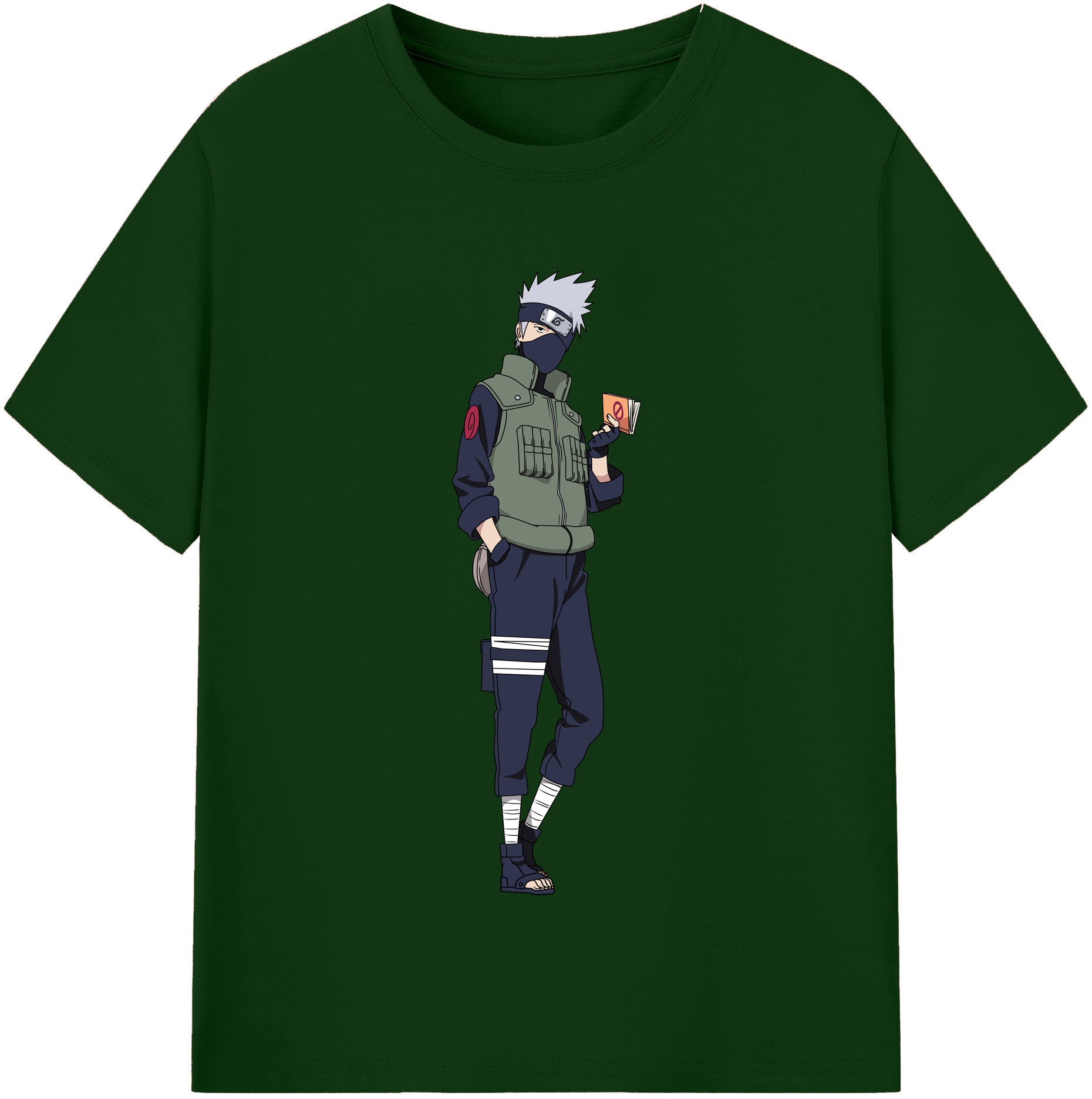 （画像用） NARUTO -ナルト- はたけ カカシ Hatake Kakashi 綿100％半袖Tシャツ（フロントプリント）